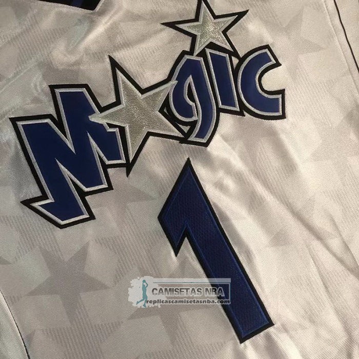 Camiseta Orlando Magic Tracy McGrady NO 1 Mitchell & Ness 2000-01 Blanco